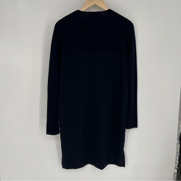 Vince Wool Dark Navy Blue Mixed Media Sweater Dress Size small - Picture 11 of 15